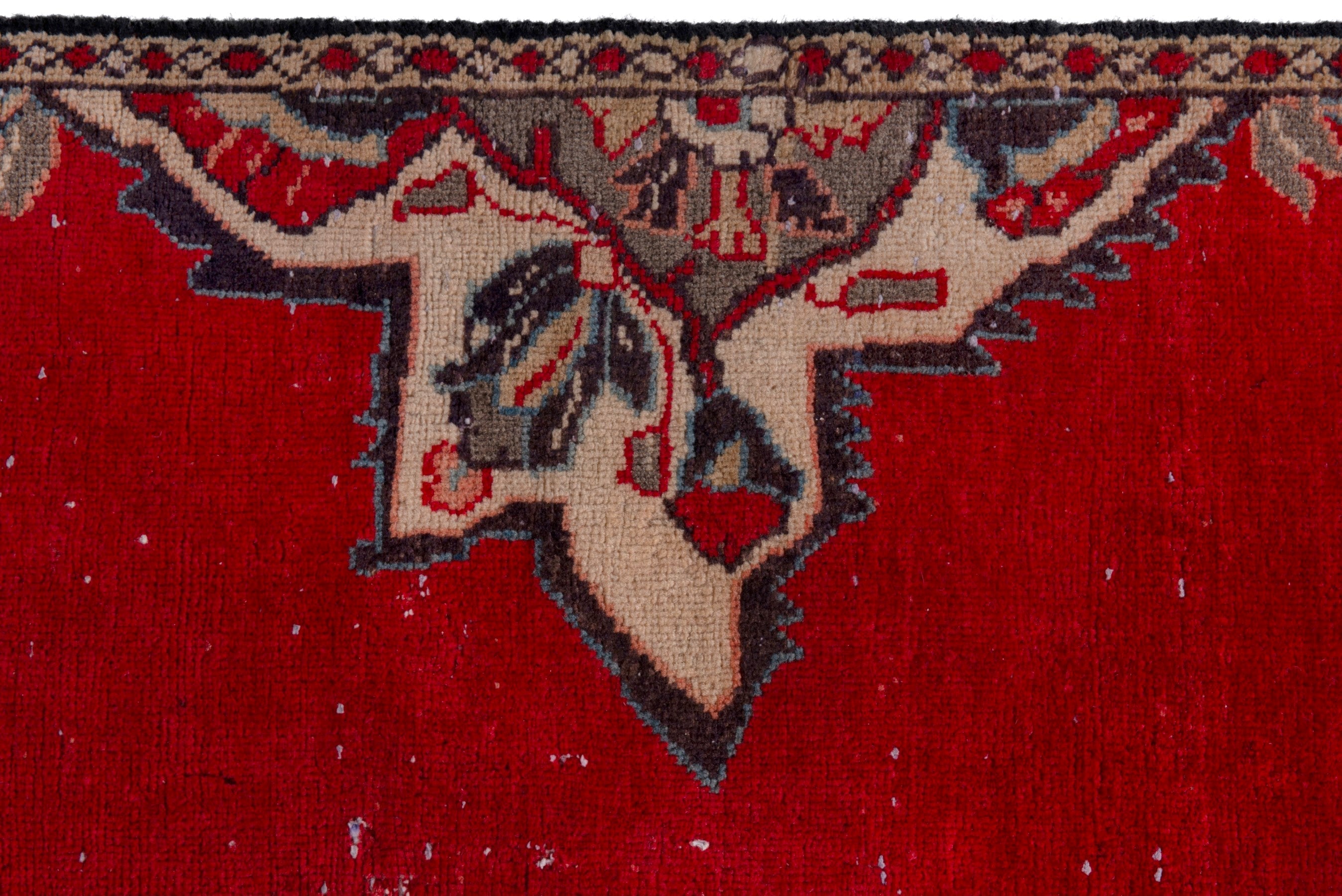 Persian Arak runner rug in deep red and dark blue, view 13 of 18