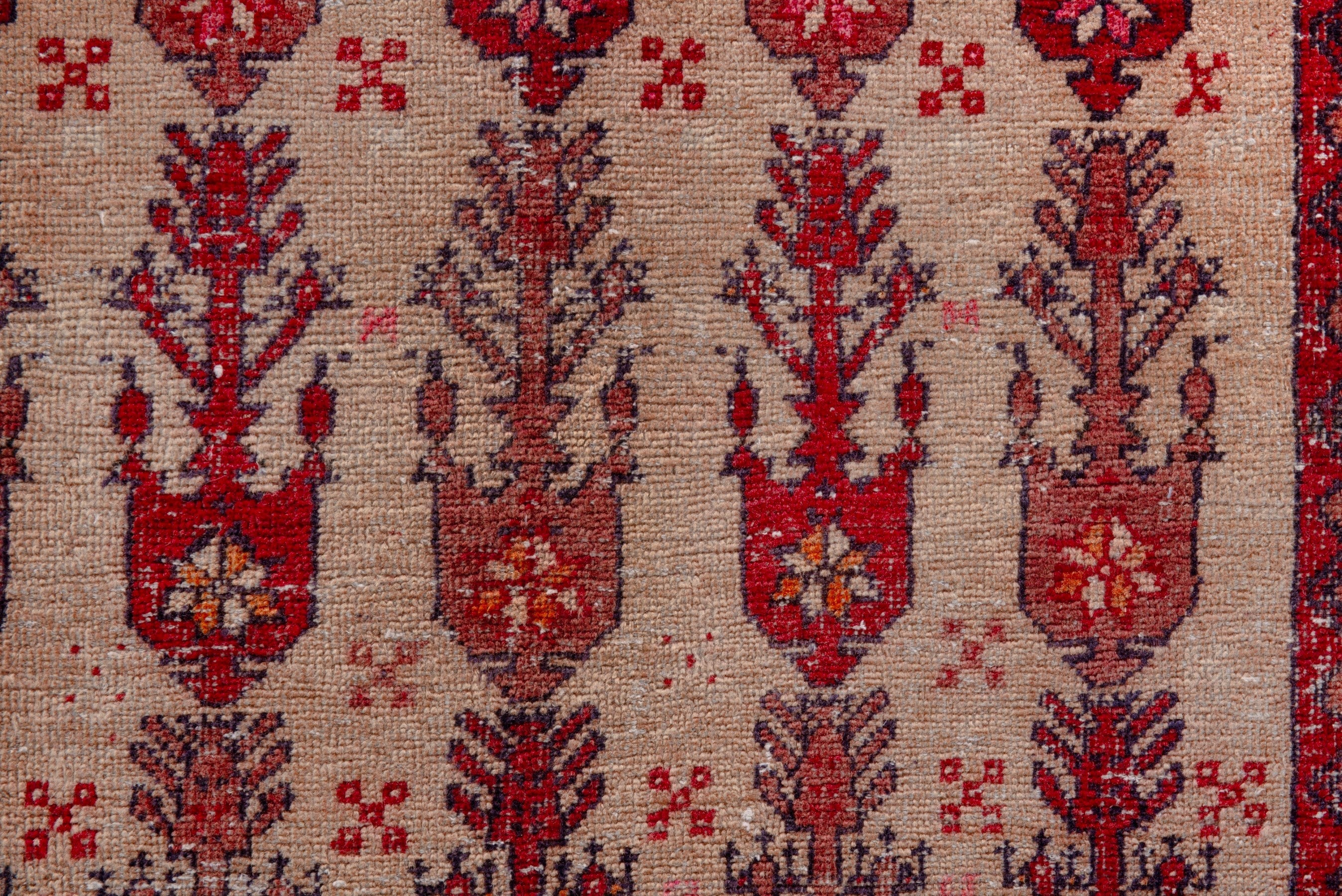 Persian Baluch accent rug in burgundy and cream, view 11 of 19