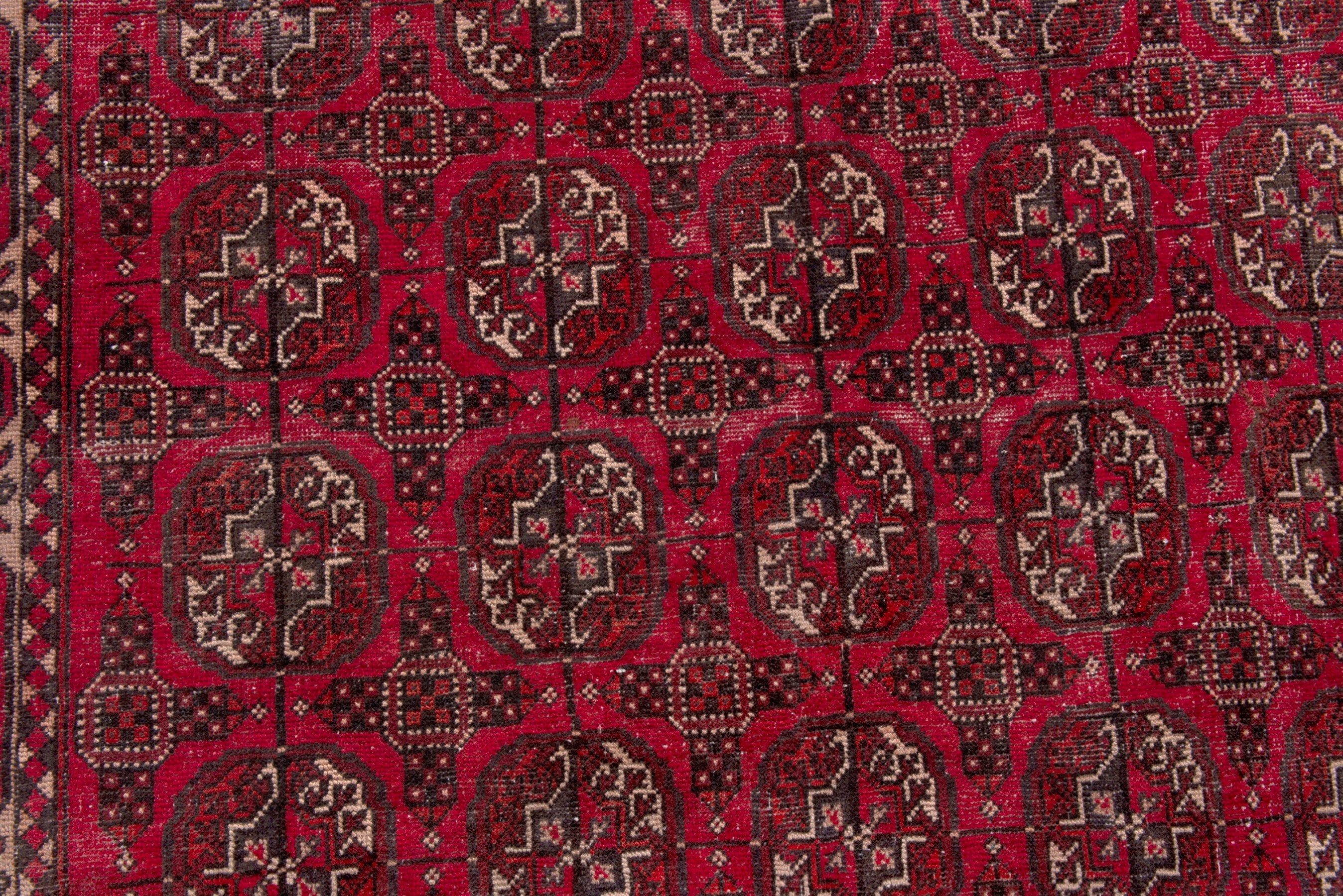 Persian Ghoochan area rug in deep red and antique gold, view 11 of 17