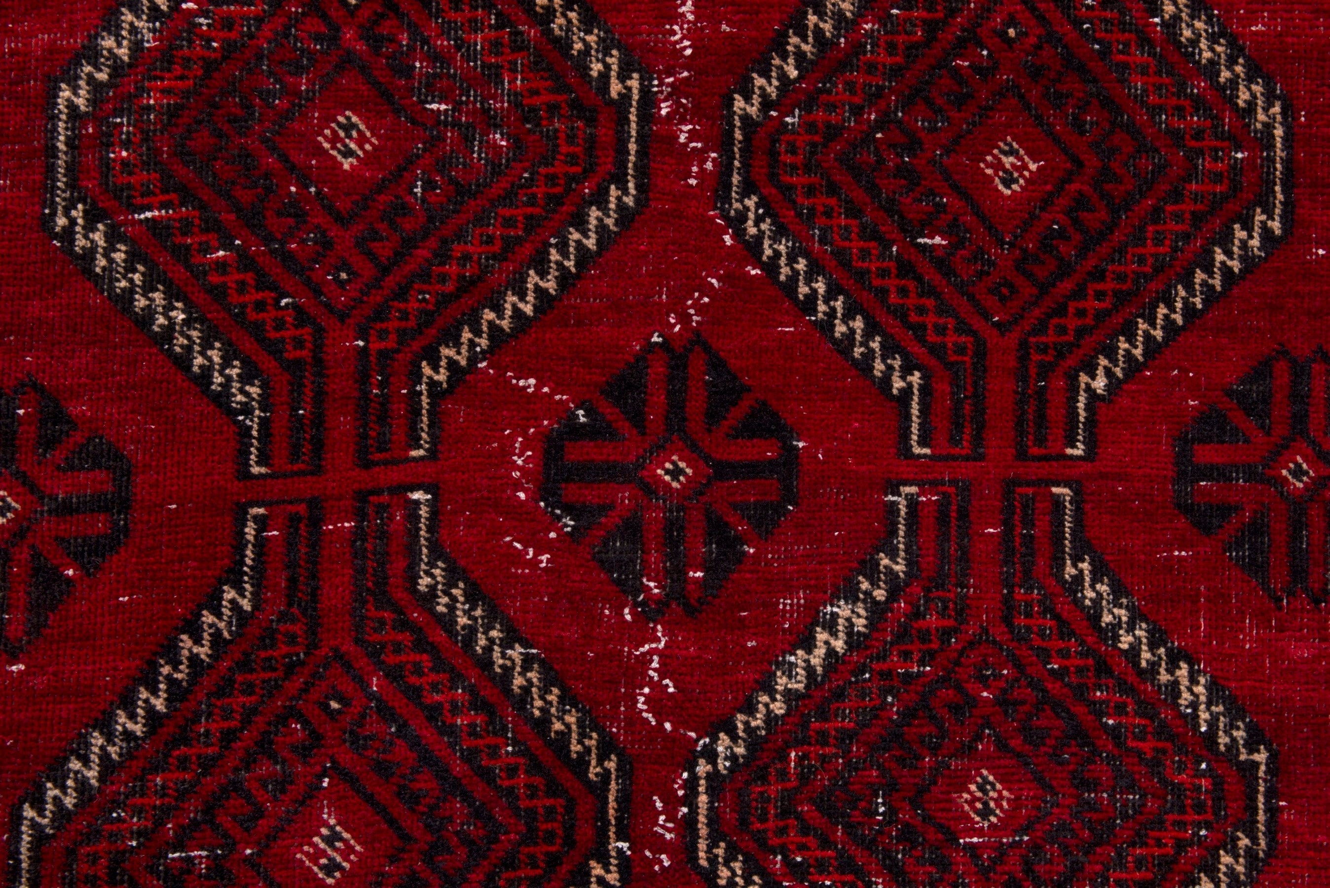 Persian Baluch area rug in deep red and burgundy, view 11 of 17