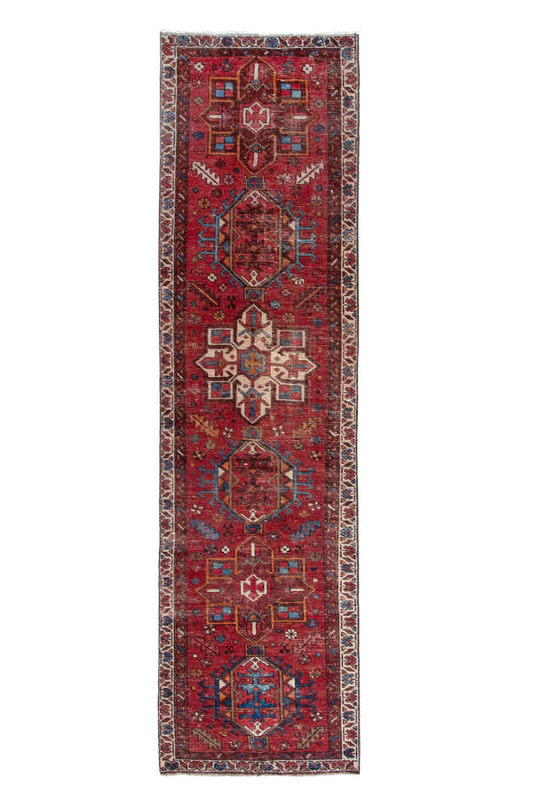 1819, Persian Gharajeh Runner Rug
