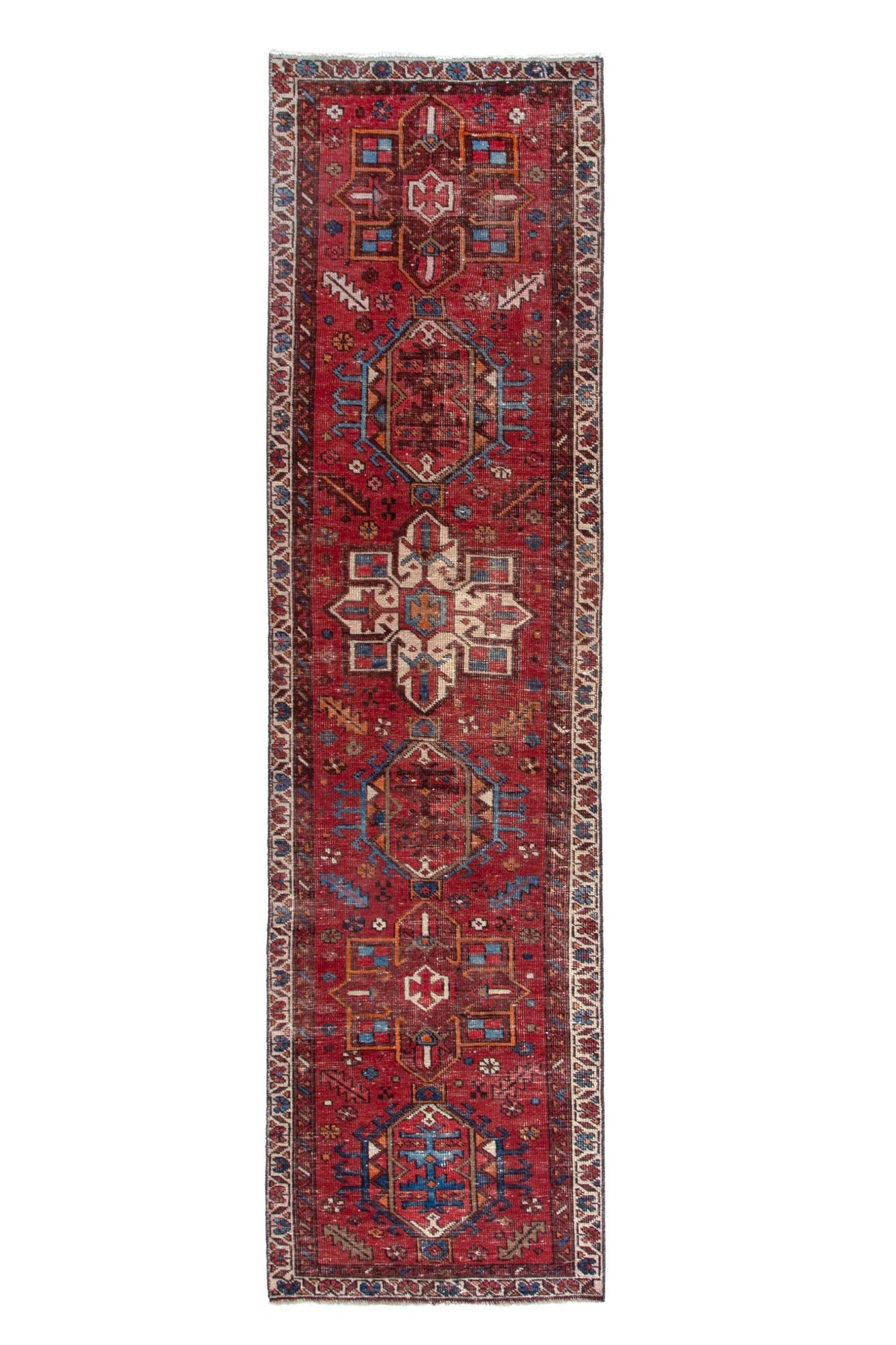 1819, Persian Gharajeh Runner Rug