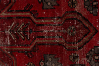 Persian Zanjan runner rug in deep red and navy, view 12 of 16