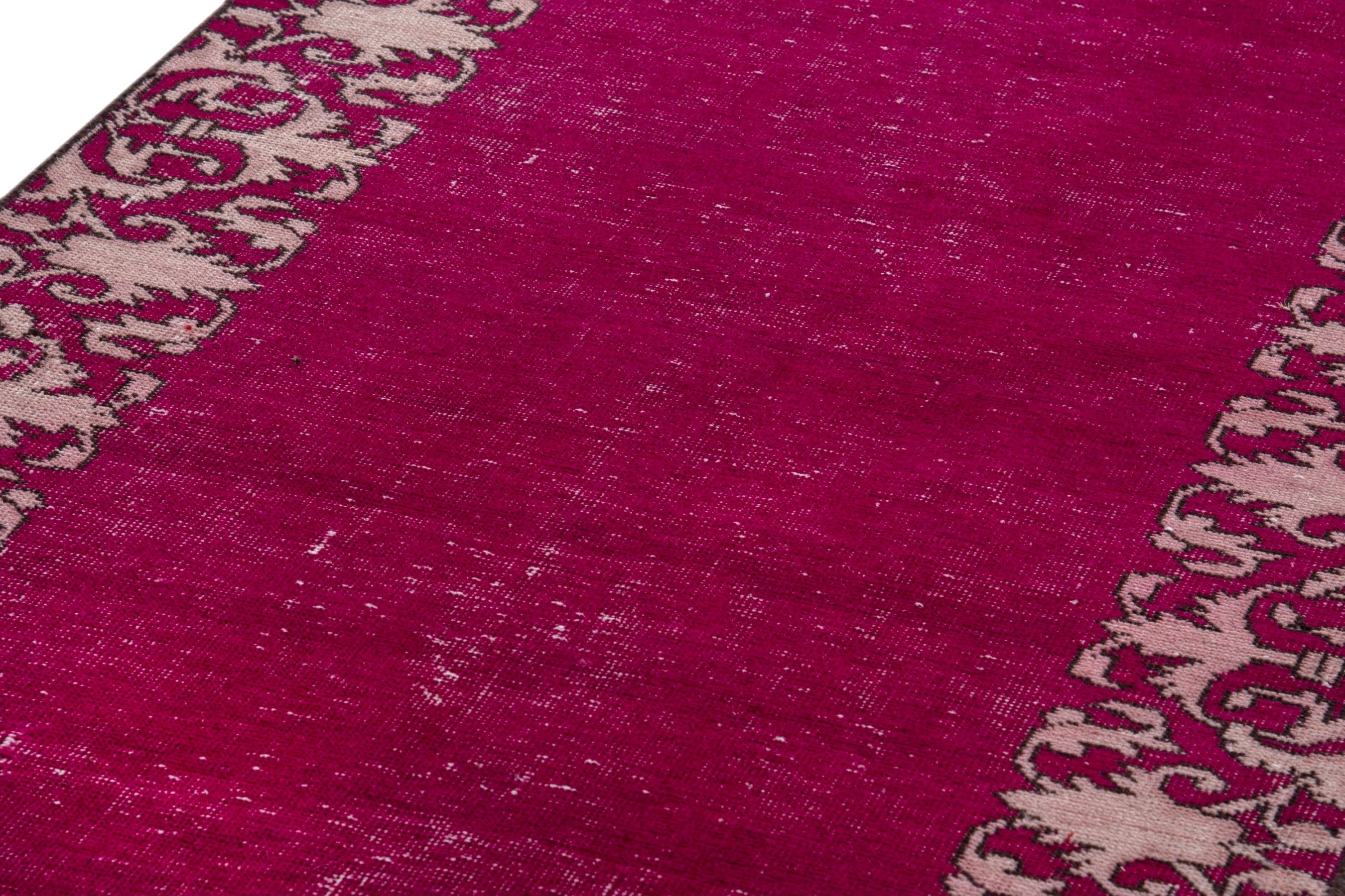 Persian Tabriz runner rug in burgundy and cream, view 8 of 16