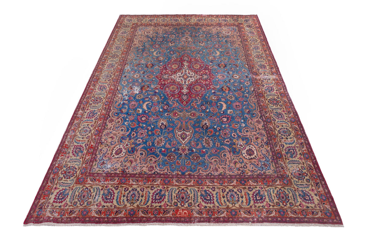1850, Persian Mashhad Oversized Rug