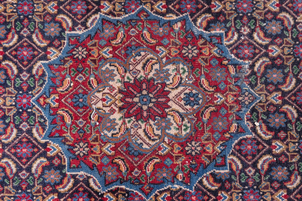 Turkish Anatolian area rug in cream and rust, view 8 of 21