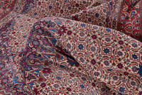 Turkish Anatolian area rug in cream and rust, view 10 of 21