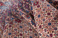 Turkish Anatolian area rug in cream and rust, view 11 of 21