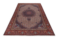 Turkish Anatolian area rug in cream and rust, view 15 of 21
