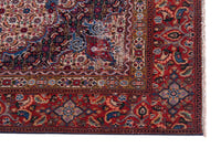 Turkish Anatolian area rug in cream and rust, view 17 of 21