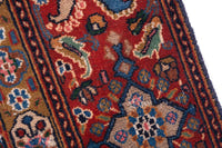 Turkish Anatolian area rug in cream and rust, view 19 of 21