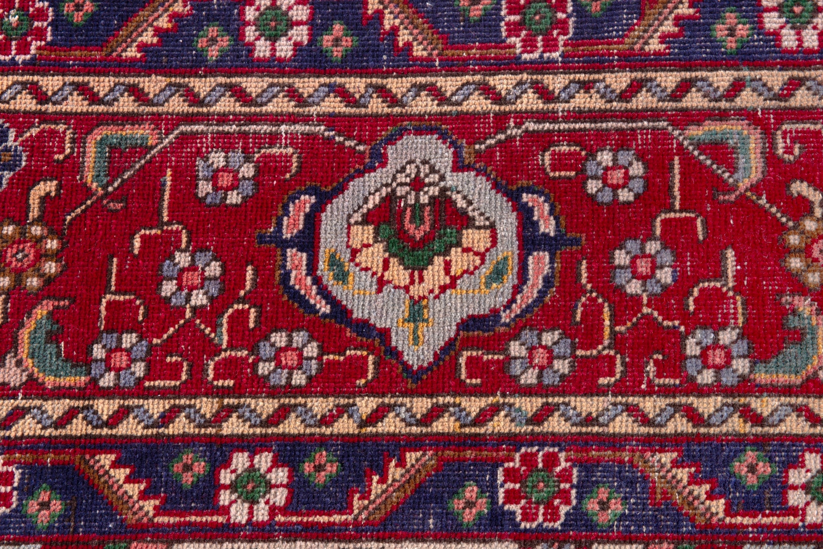 Persian Tabriz oversized rug in deep red and burgundy, view 16 of 22