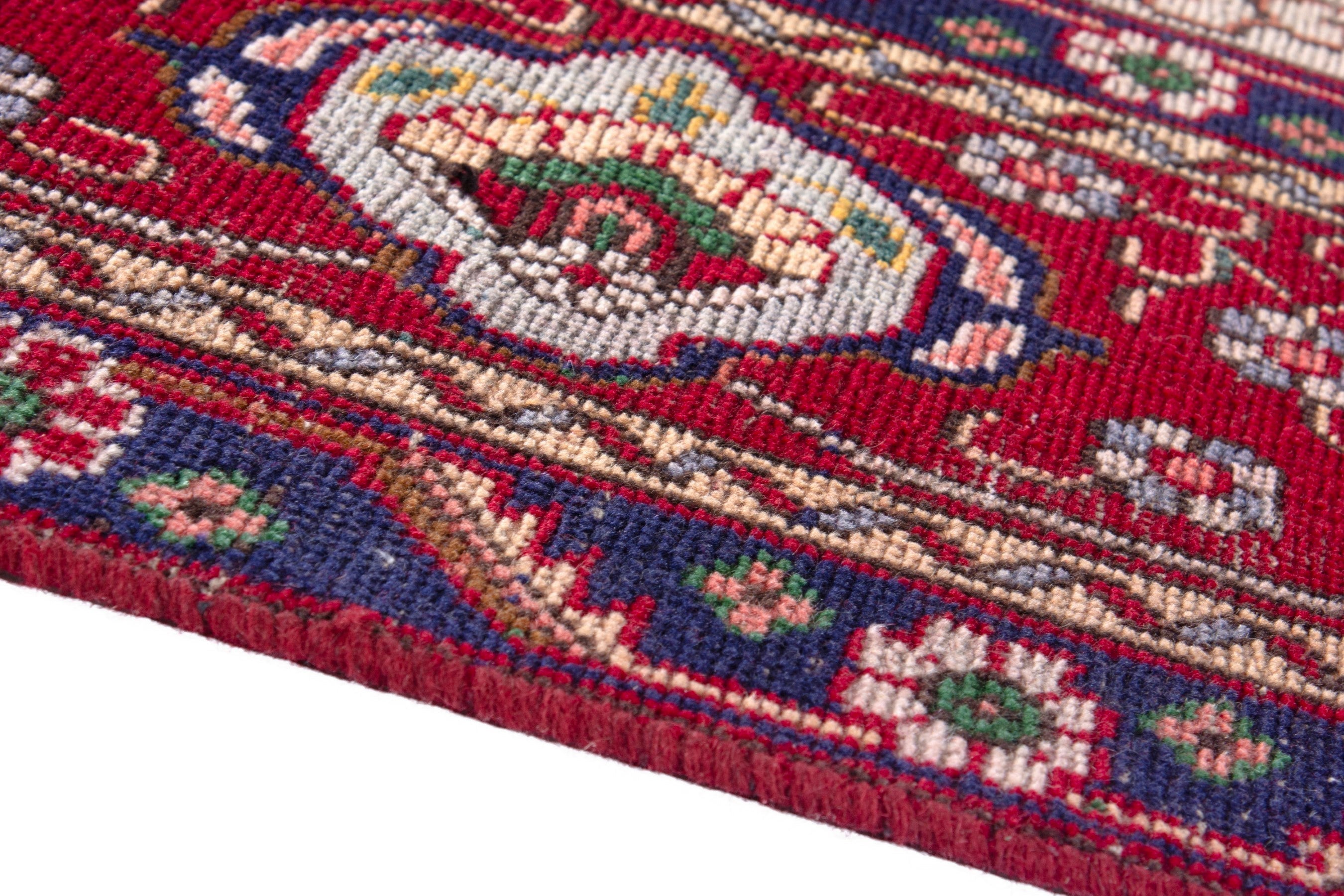 Persian Tabriz oversized rug in deep red and burgundy, view 8 of 22