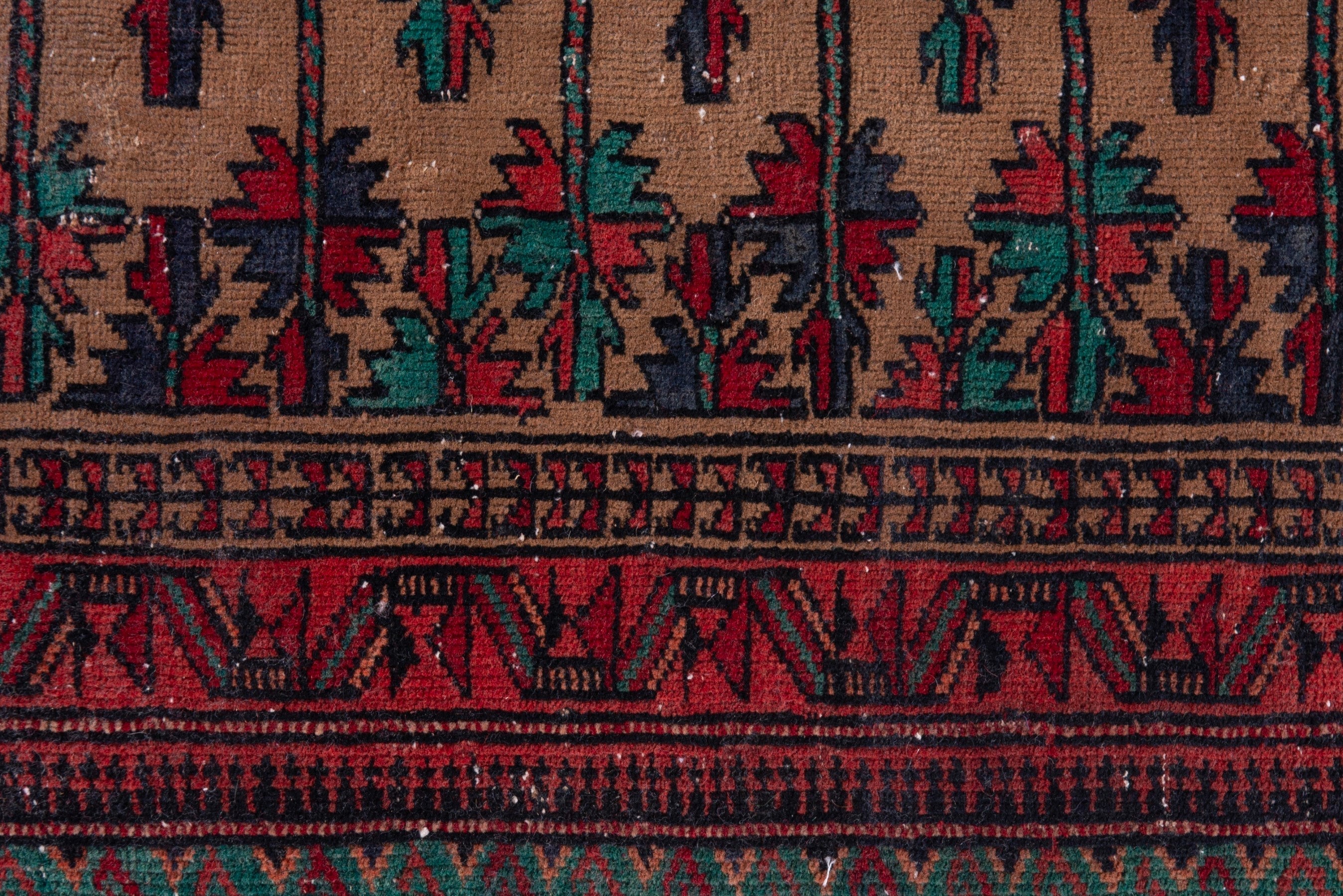 Persian Baluch accent rug in beige and burgundy, view 10 of 17