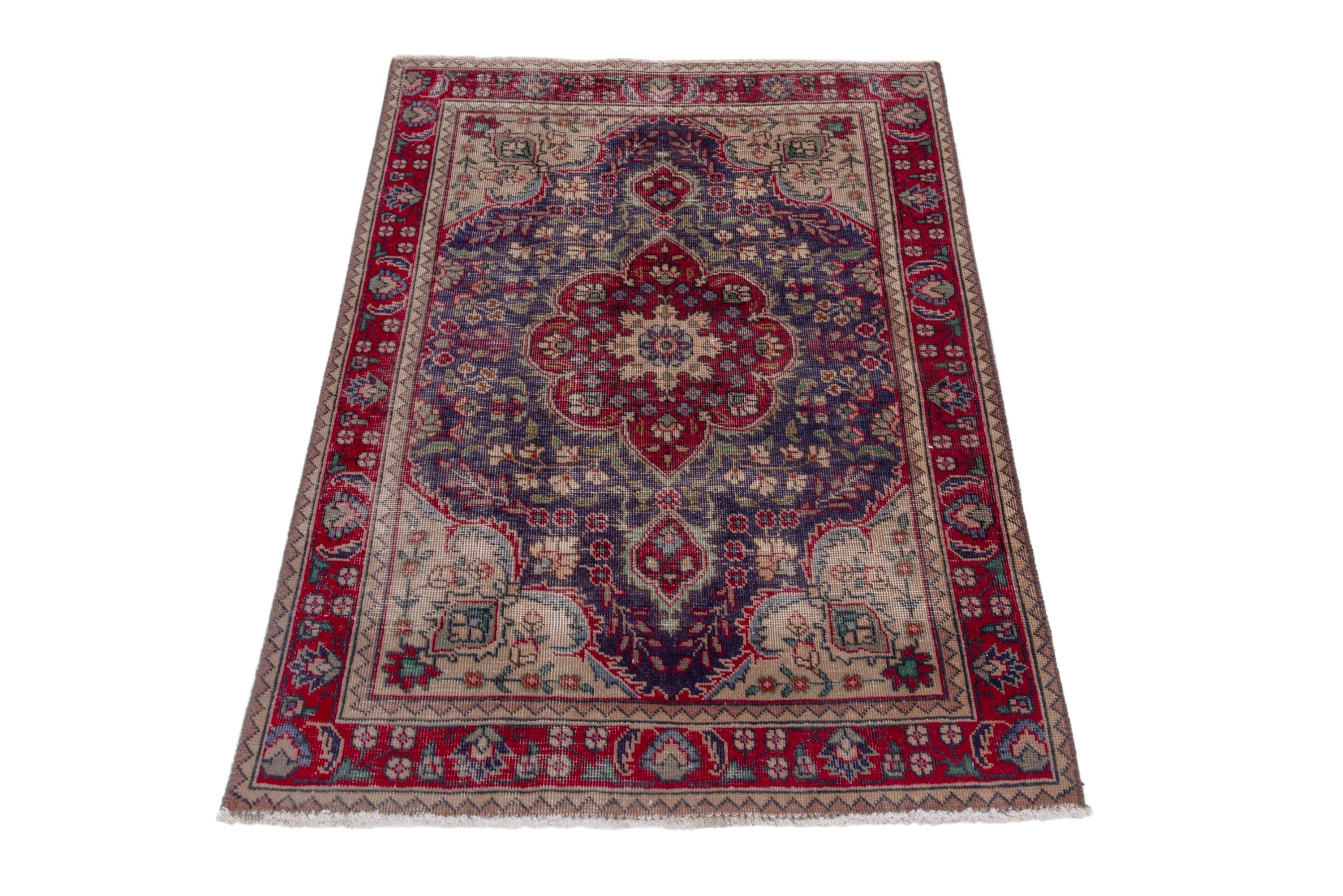 Persian Tabriz rug, view 3 of 16