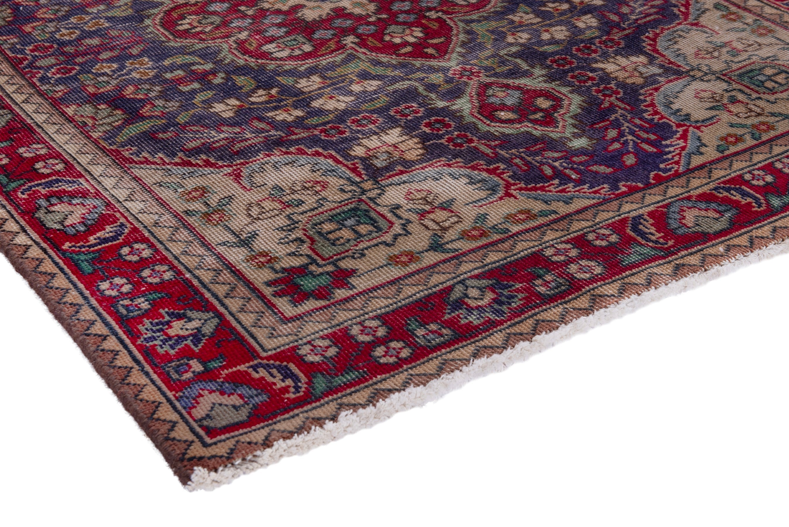 Persian Tabriz rug, view 6 of 16