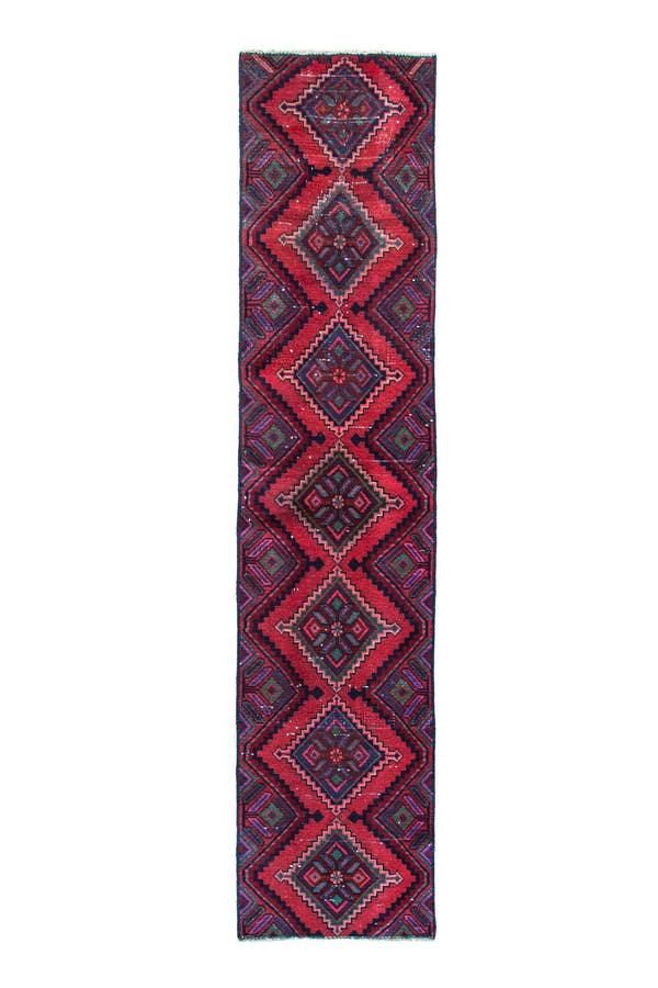 1899, Persian Hamadan Runner Rug