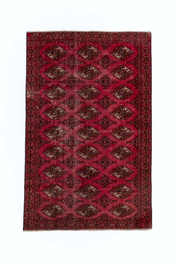 1910, Persian Torkaman Area Rug