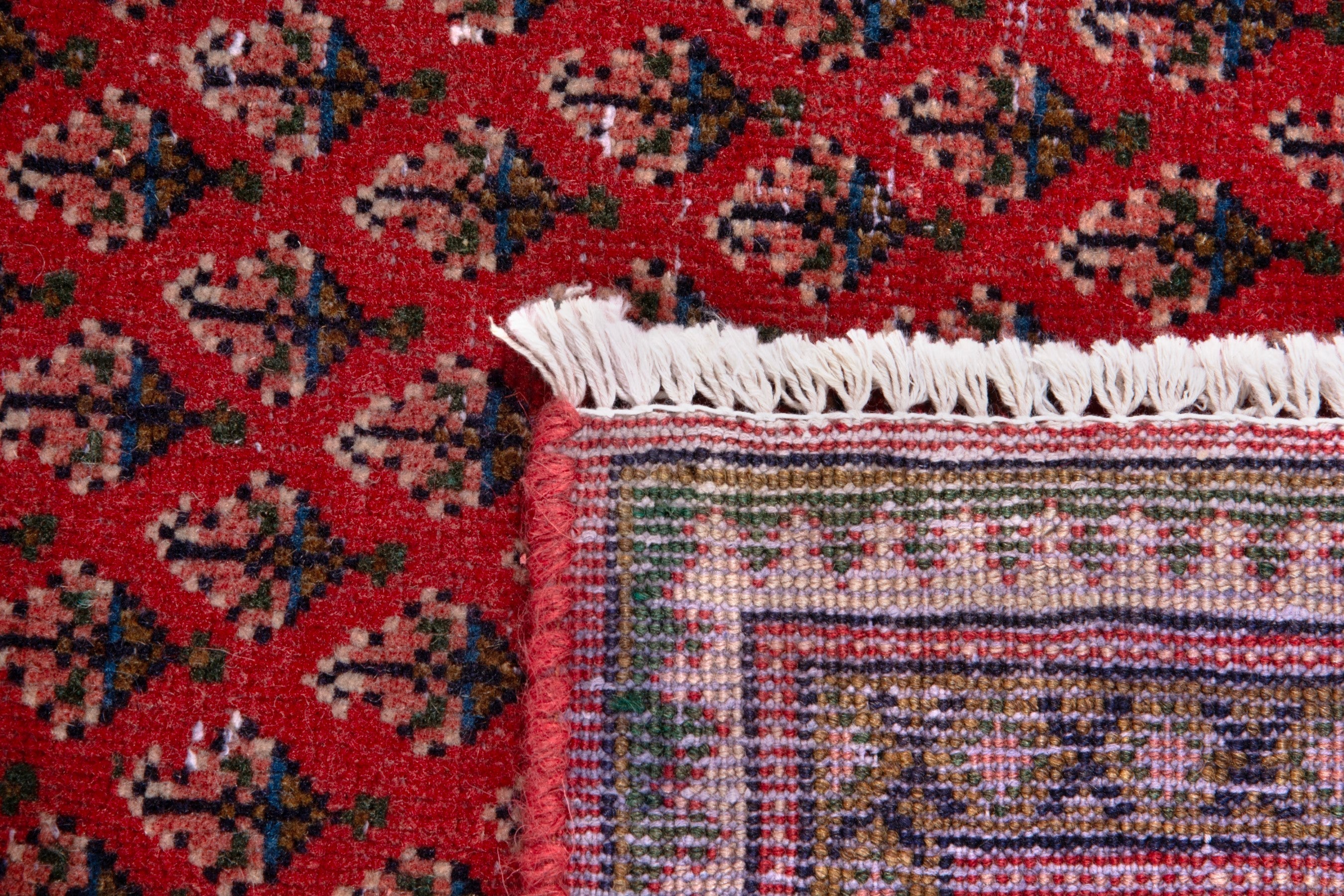 Persian Arak area rug in deep red and burgundy, view 23 of 23