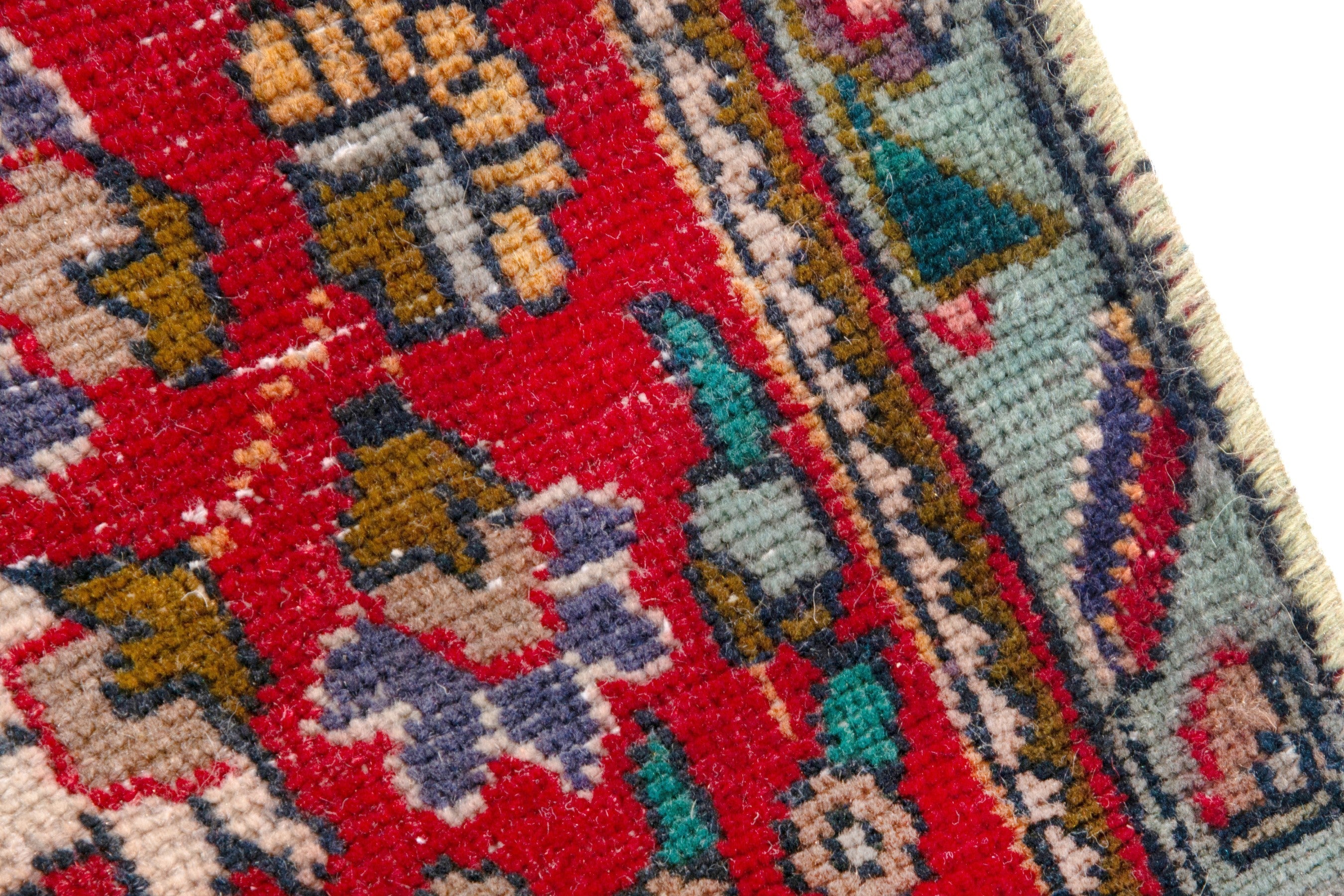 Persian Tabriz area rug in blue gray and faded red, view 7 of 22