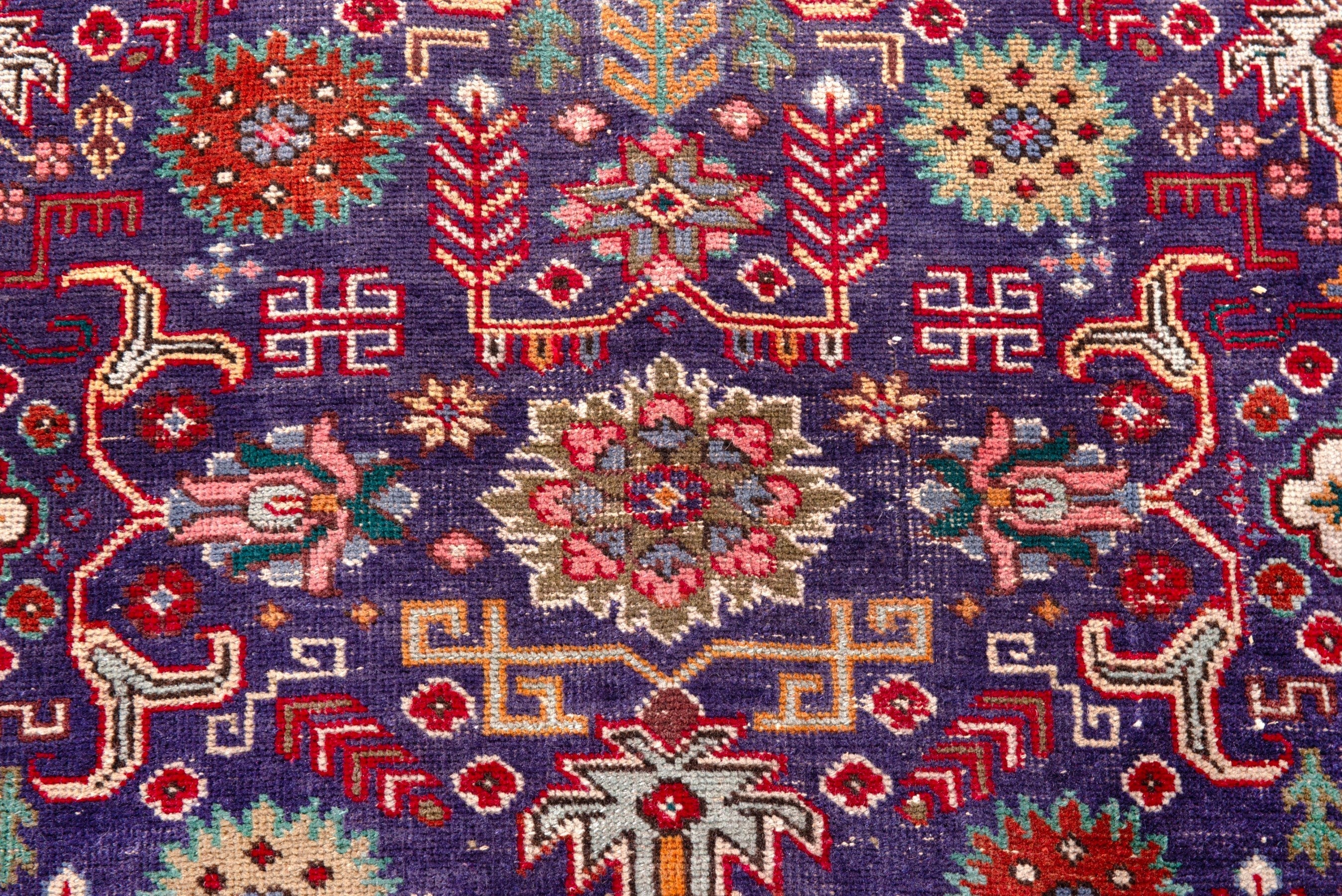 Persian Tabriz oversized rug in deep indigo and deep red, view 12 of 21