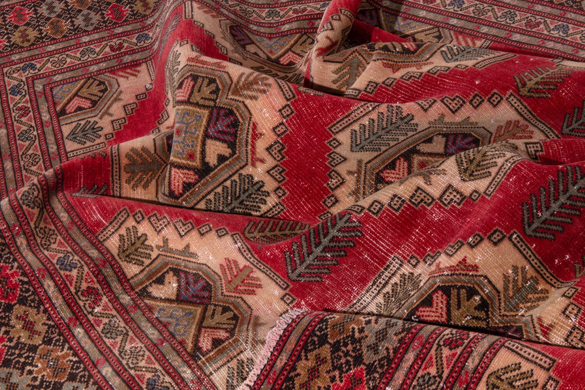 1960, Persian Torkaman Oversized Rug