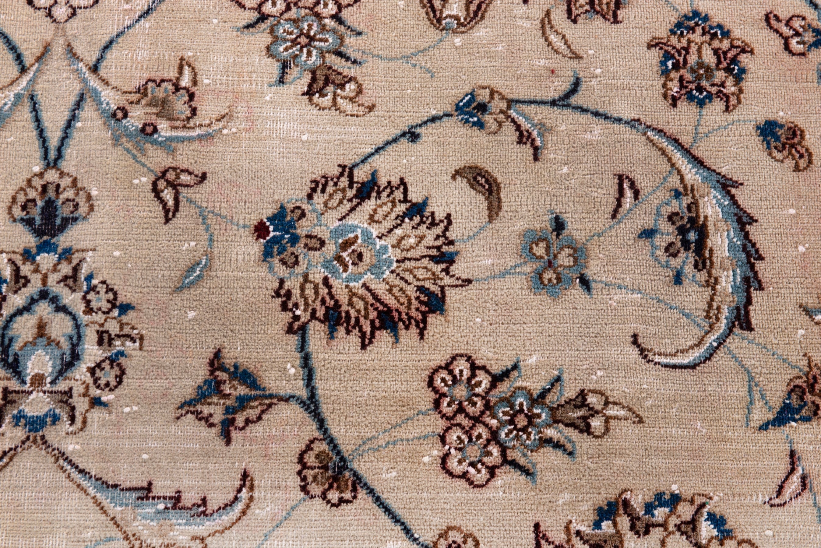 Persian Nain oversized rug in ivory and taupe, view 13 of 21