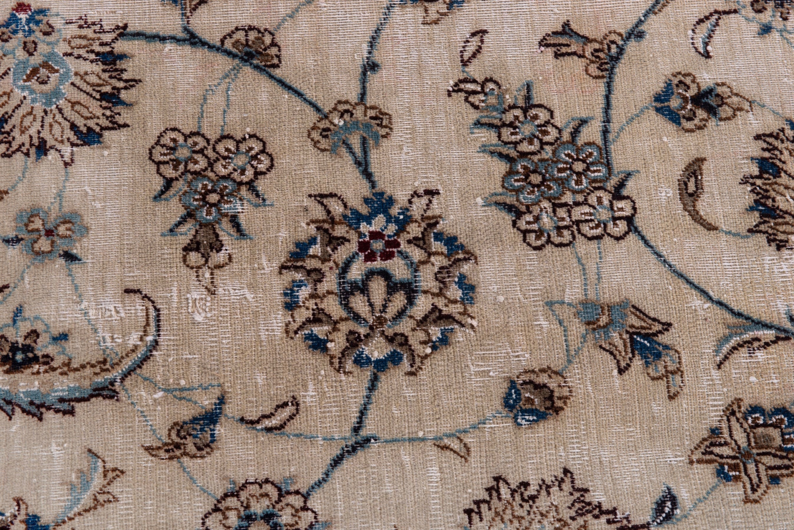 Persian Nain oversized rug in ivory and taupe, view 15 of 21