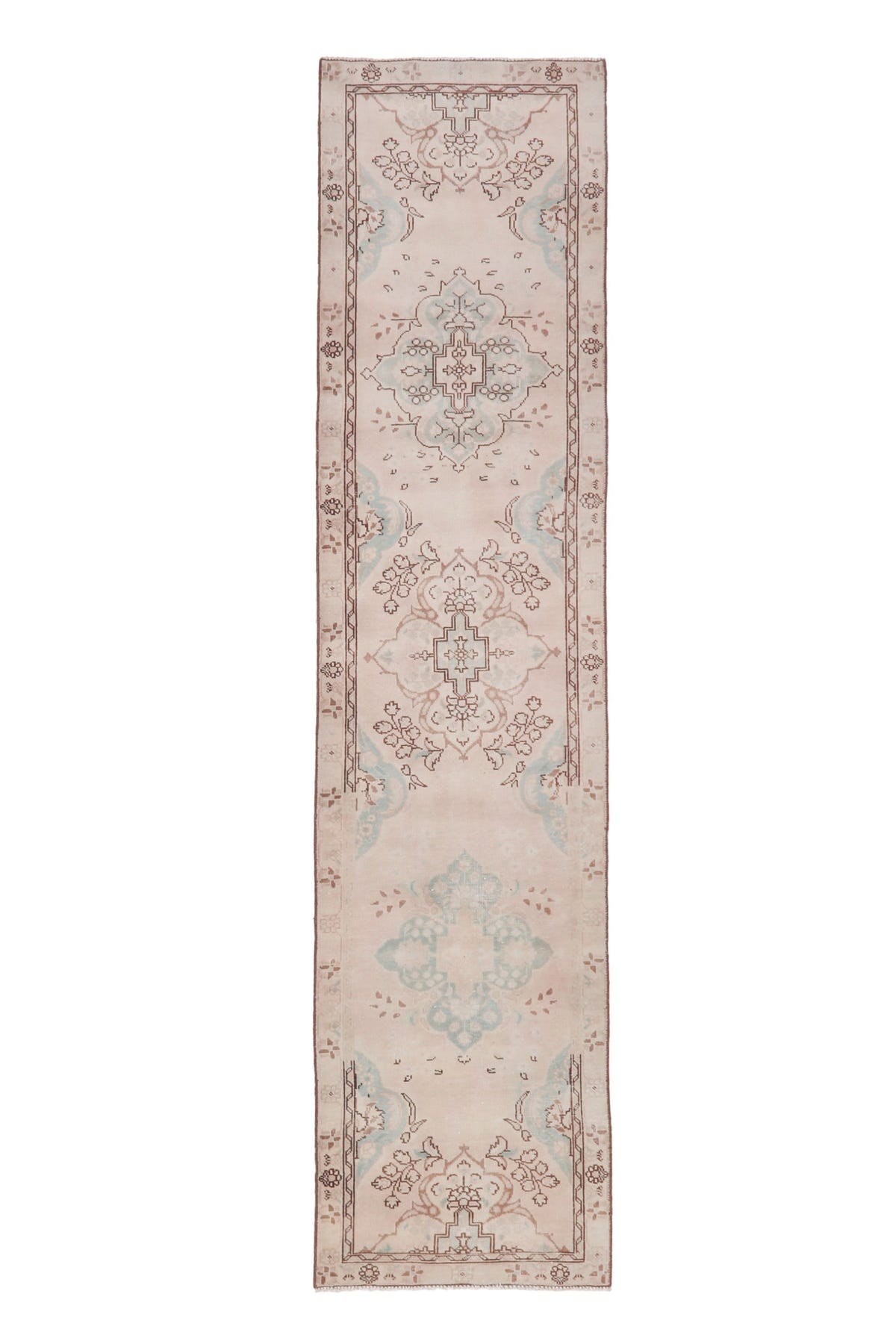 1969, Persian Tabriz Runner Rug