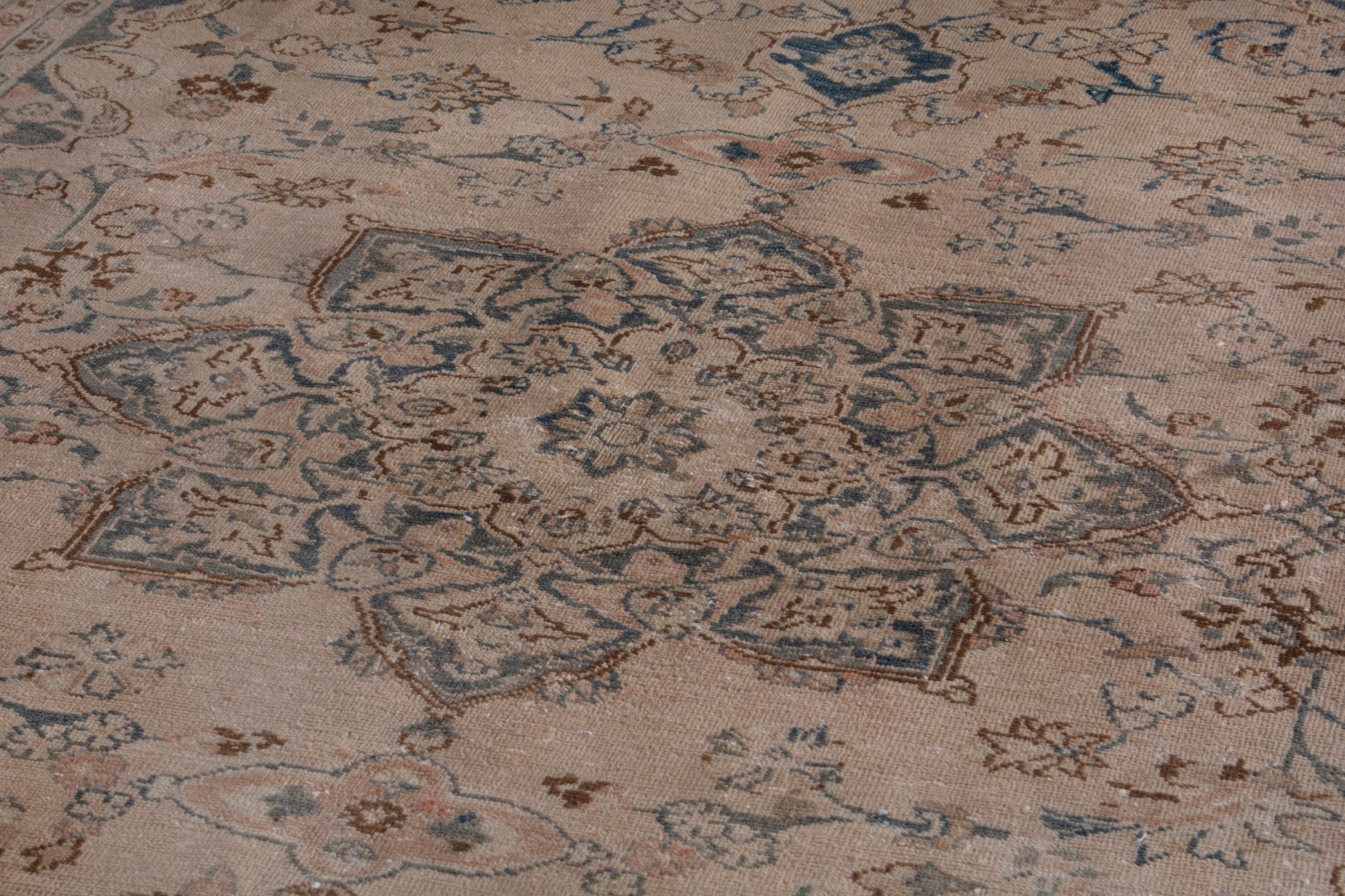 Persian Sabzevar area rug in beige and taupe, view 10 of 16