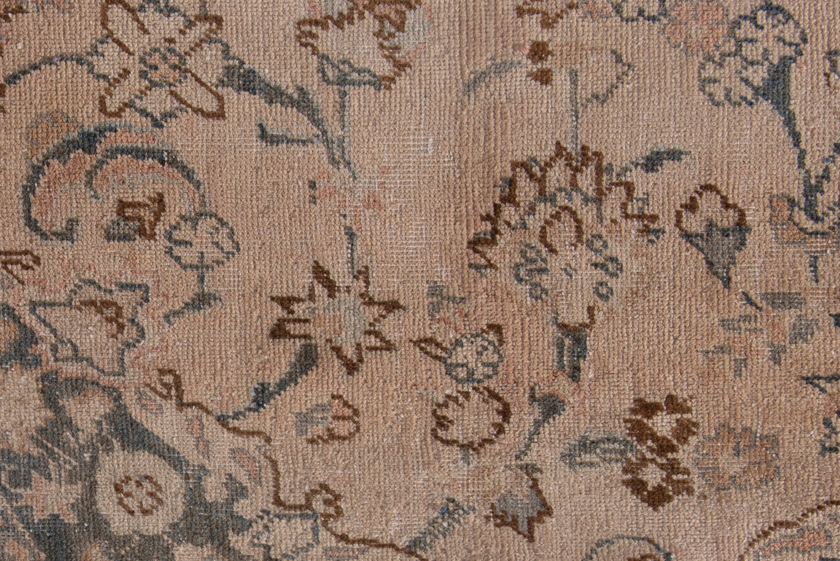 Persian Sabzevar area rug in beige and taupe, view 14 of 16