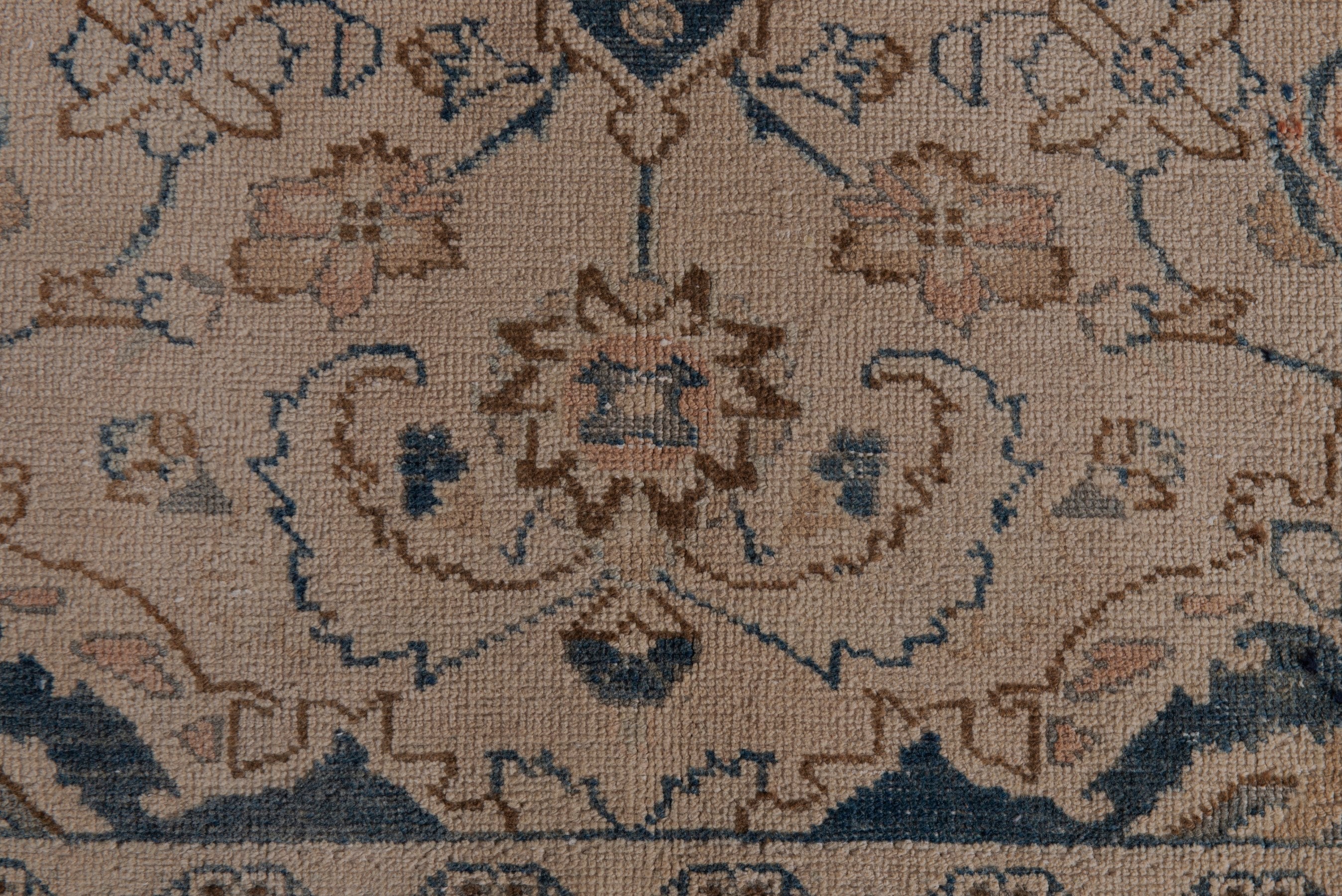 Persian Sabzevar area rug in beige and taupe, view 7 of 16