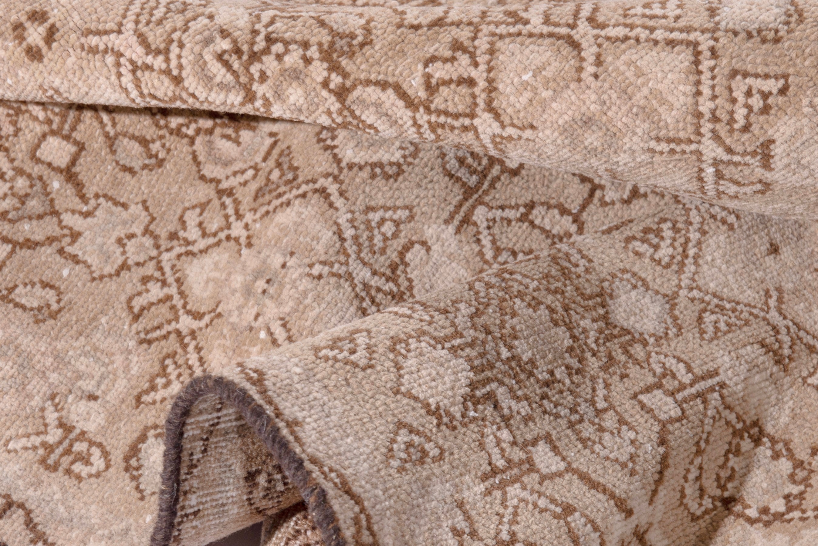 Persian Mahal runner rug in muted pink and dusty rose, view 18 of 20