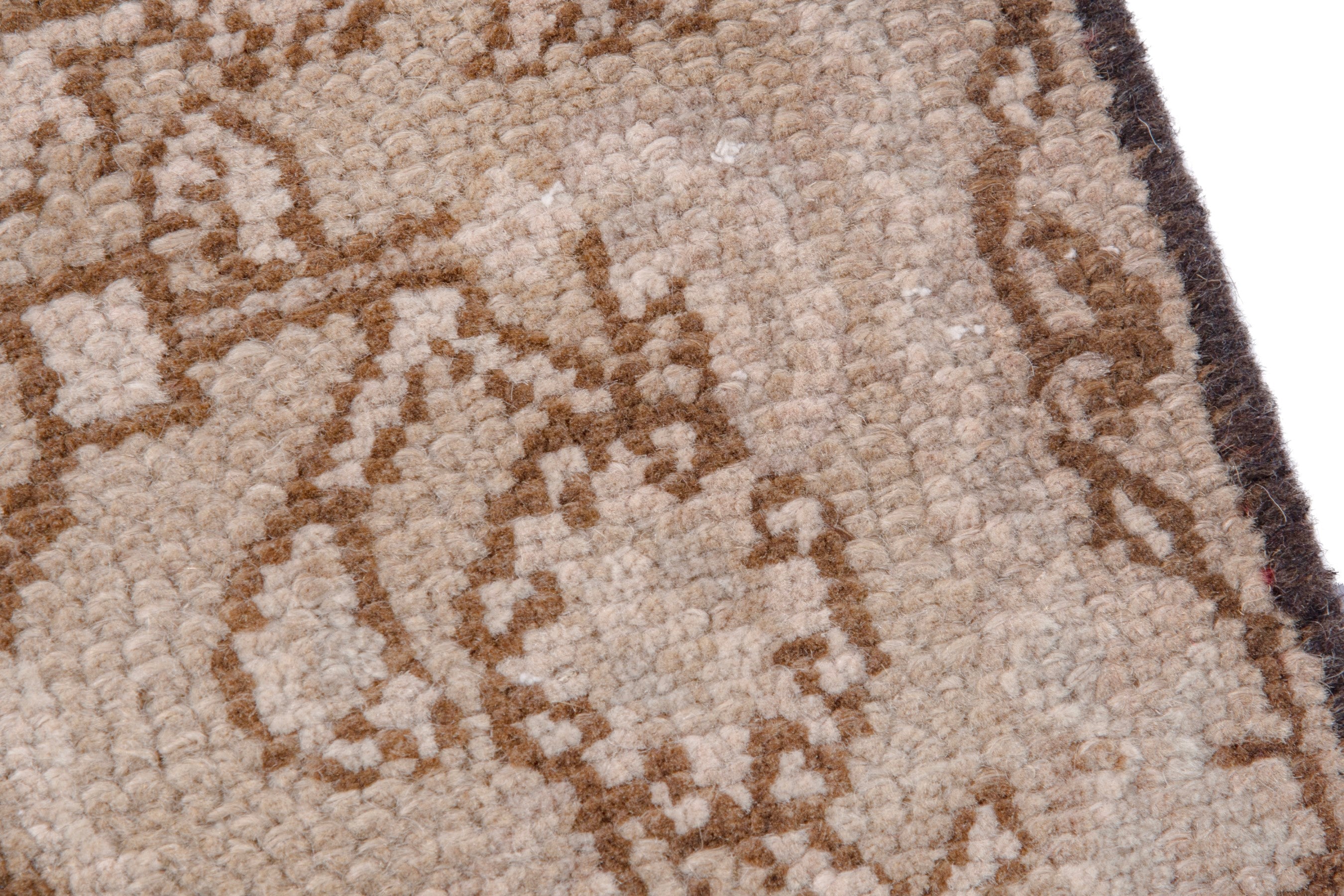 Persian Mahal runner rug in muted pink and dusty rose, view 7 of 20