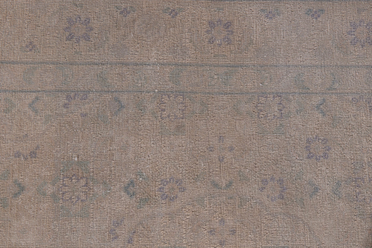 Persian Tabriz accent rug in dusty rose and greige, view 13 of 19