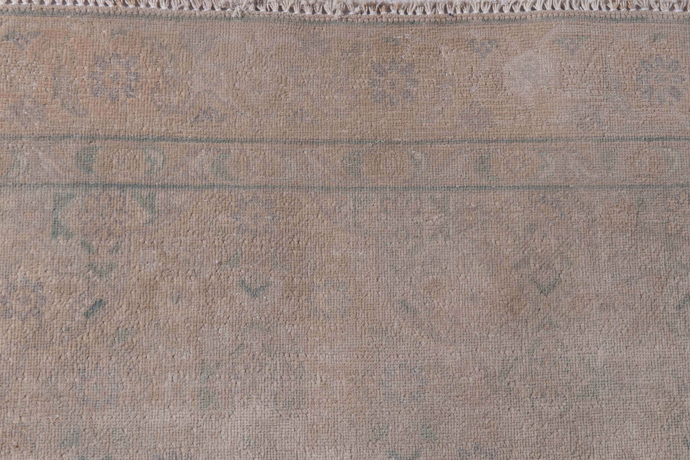 Persian Tabriz accent rug in dusty rose and greige, view 13 of 18