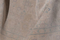 Persian Tabriz accent rug in dusty rose and greige, view 15 of 19