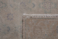 Persian Tabriz accent rug in dusty rose and greige, view 19 of 19
