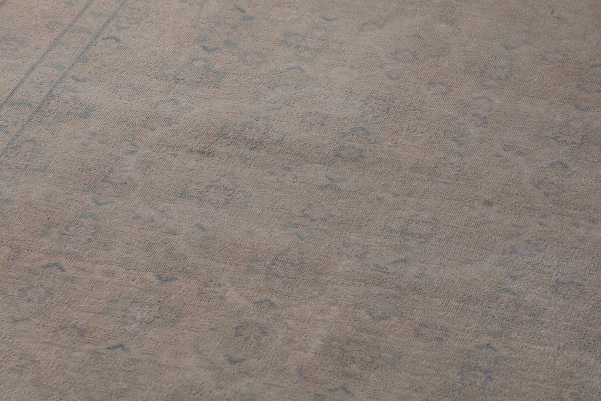 Persian Tabriz accent rug in dusty rose and greige, view 10 of 19