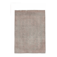 Persian Tabriz accent rug in dusty rose and greige, 3' x 4'5"