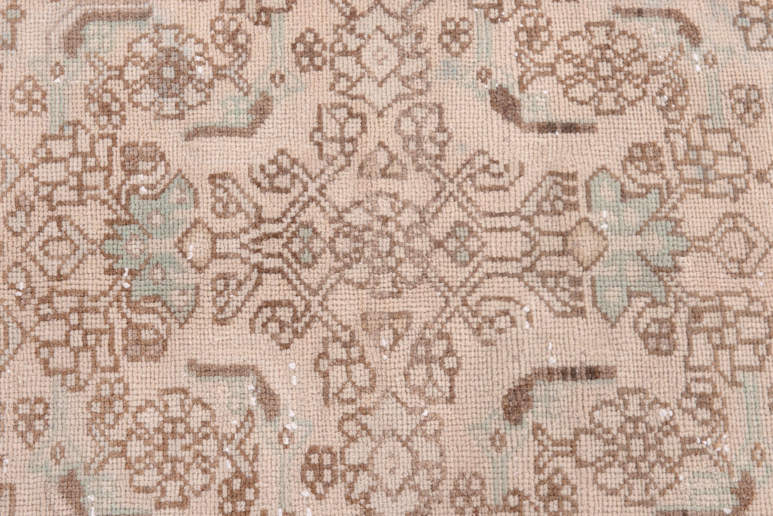 Persian Zanjan runner rug in taupe and cream, view 11 of 20