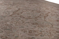 Turkish Anatolian oversized rug in taupe and greige, view 3 of 20