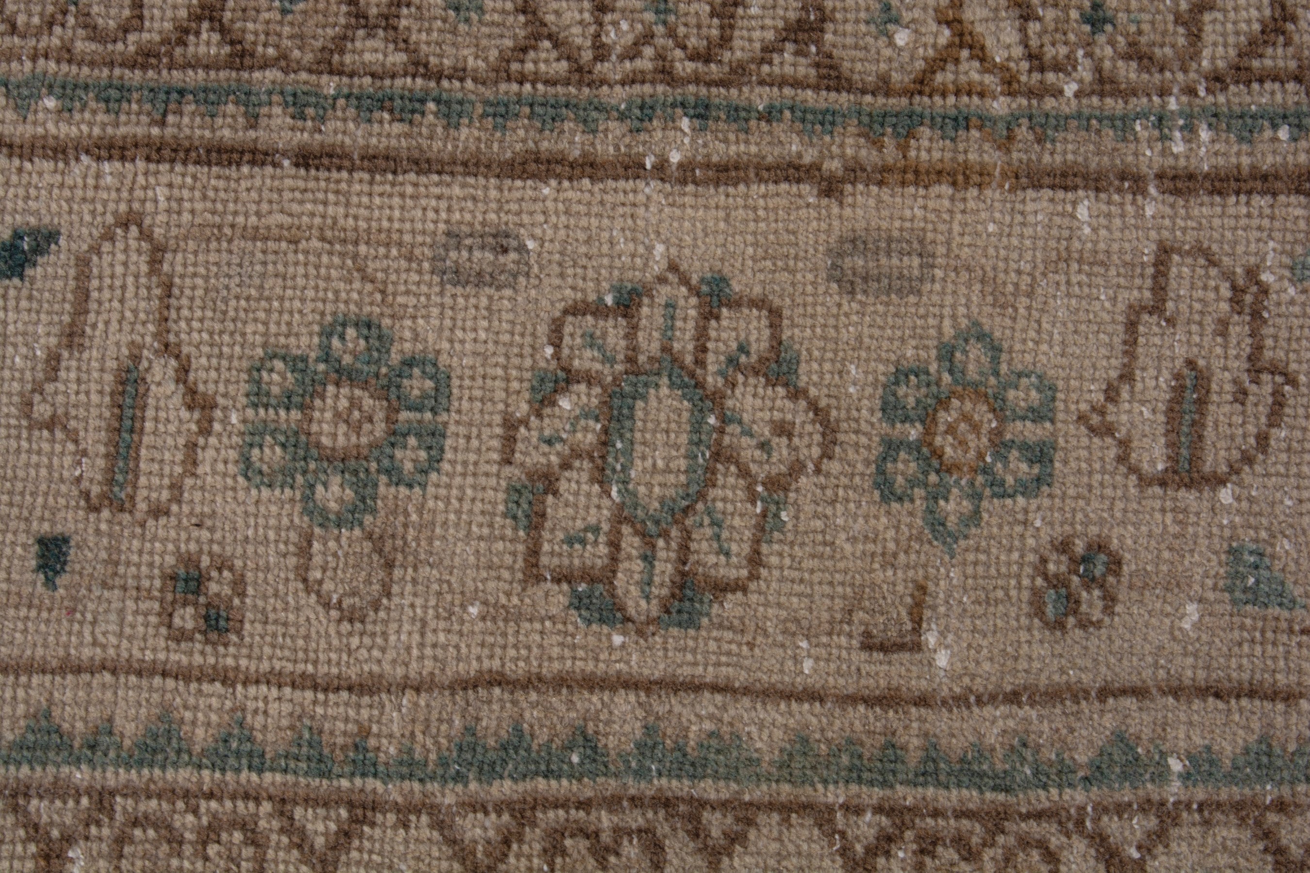Persian oversized rug in taupe and greige, view 15 of 19