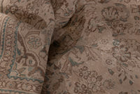 Turkish Anatolian oversized rug in taupe and greige, view 9 of 20