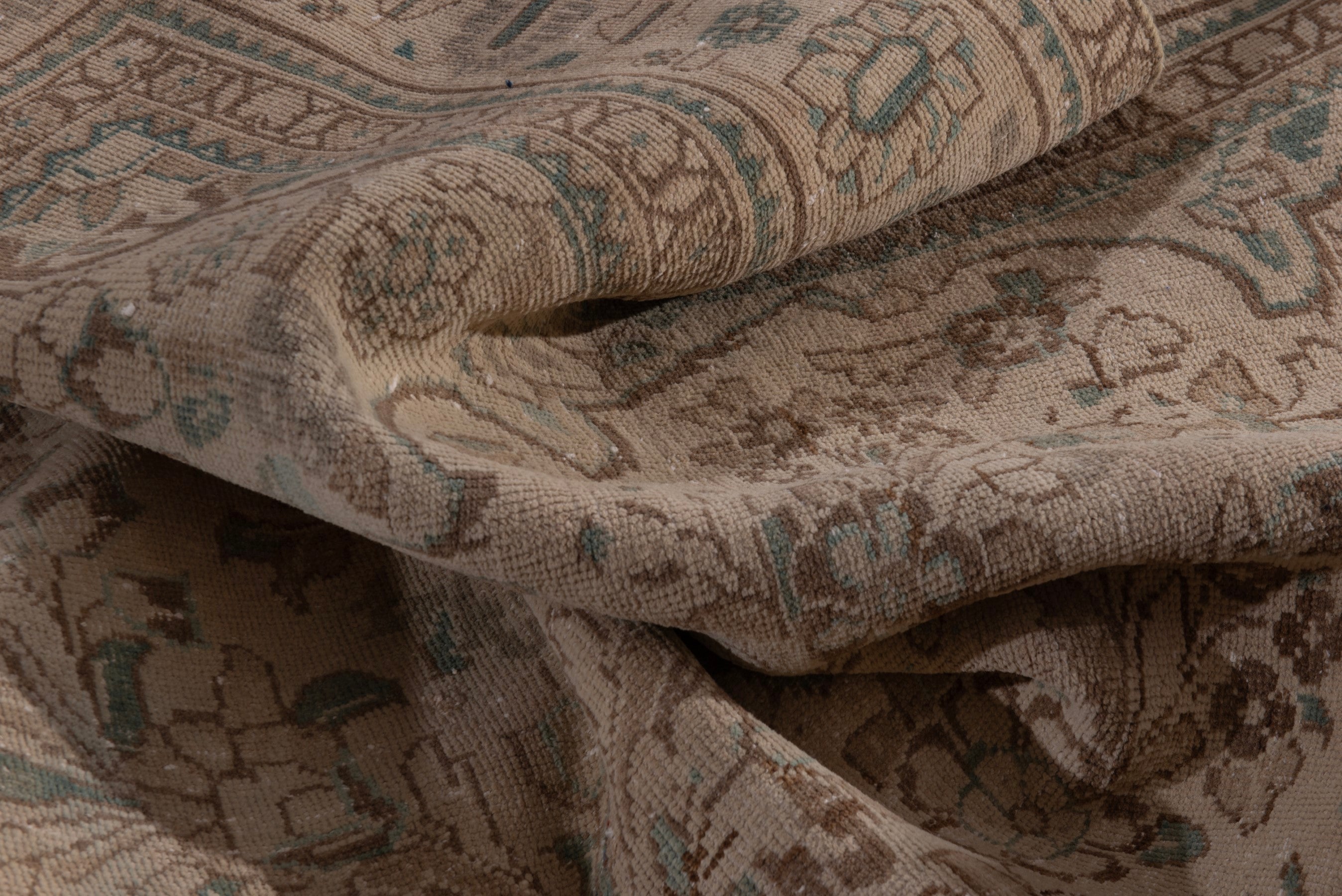 Persian oversized rug in taupe and greige, view 18 of 19