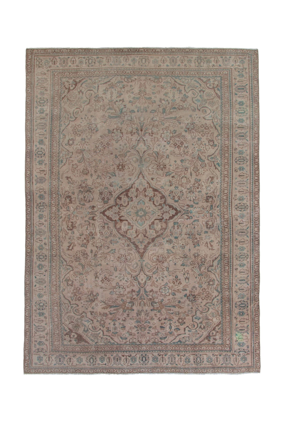 Turkish Anatolian oversized rug in taupe and greige, view 2 of 20