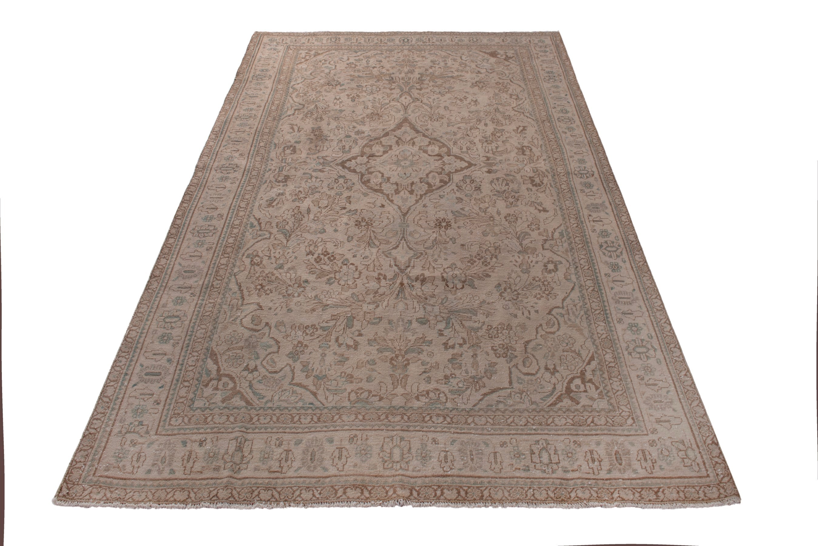 Persian oversized rug in taupe and greige, view 3 of 19