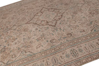 Turkish Anatolian oversized rug in taupe and greige, view 15 of 20