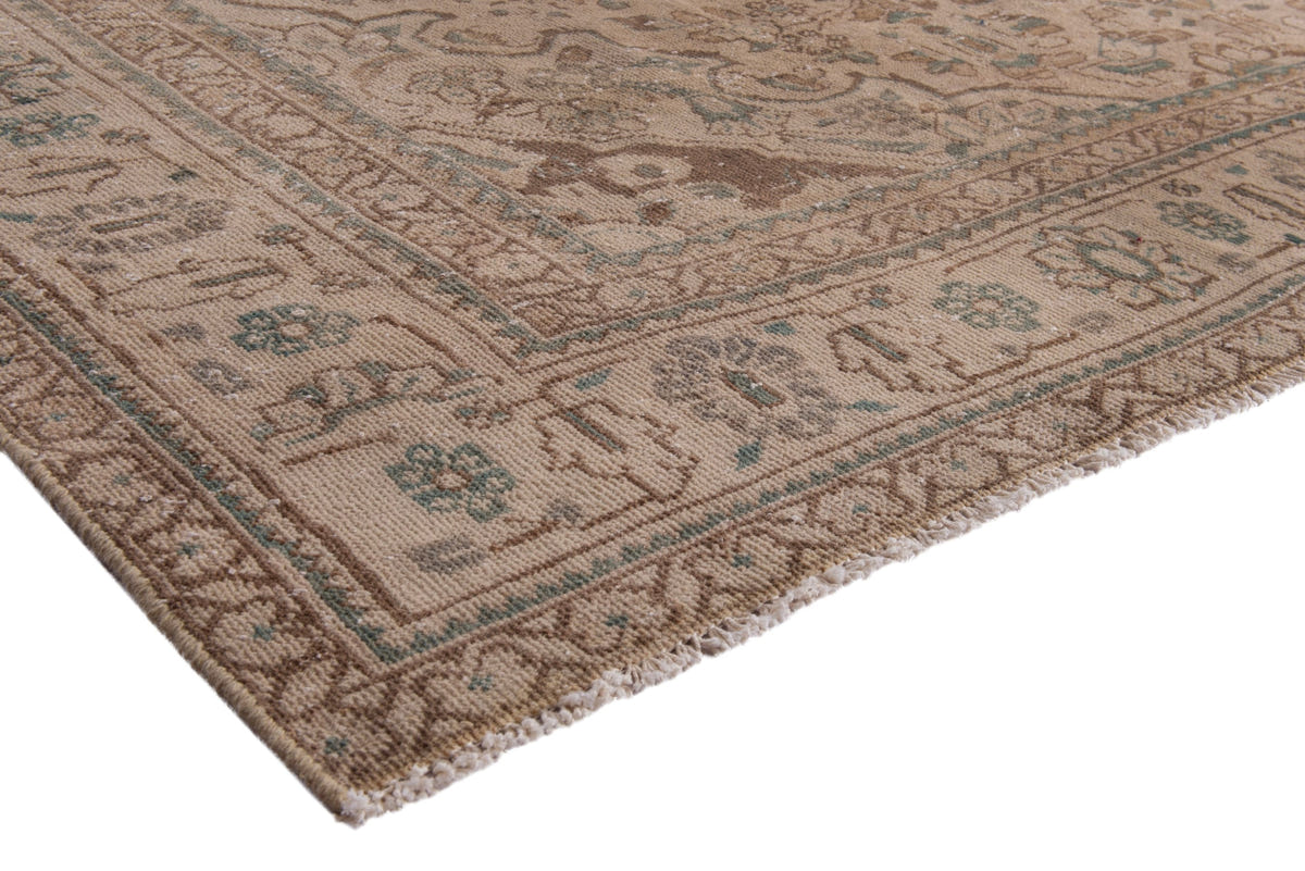 Turkish Anatolian oversized rug in taupe and greige, view 17 of 20