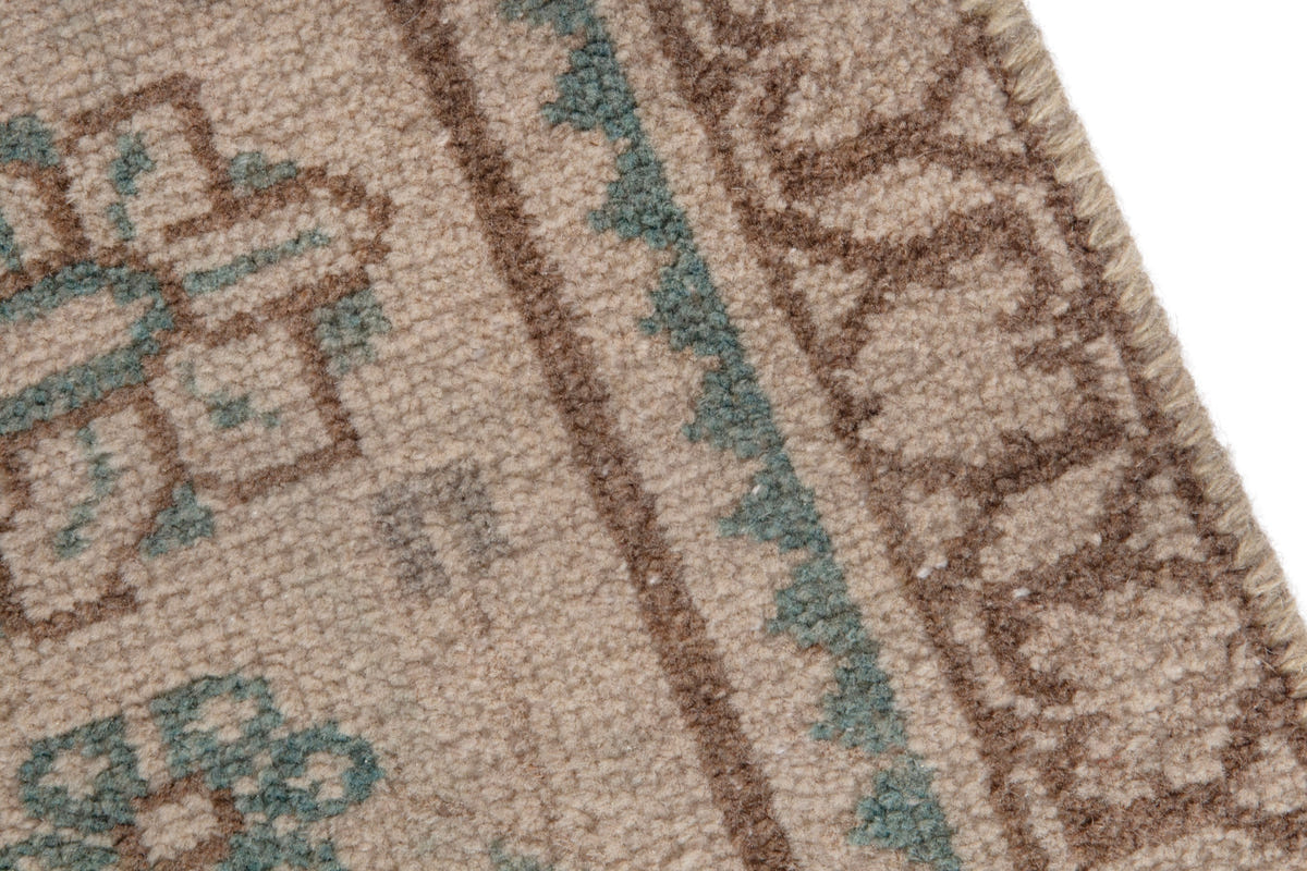 Turkish Anatolian oversized rug in taupe and greige, view 18 of 20